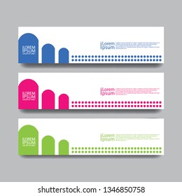 vektor banner abstrack geometric simple modern