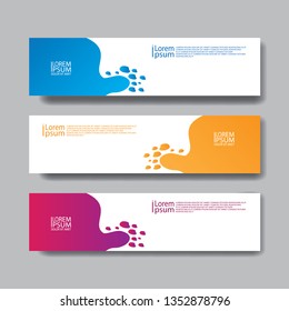 vektor banner abstrack geometric simple modern 