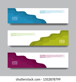 vektor banner abstrack geometric simple modern 