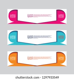 vektor  banner abstrack simple modern 