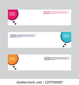 vektor  banner  simple modern 