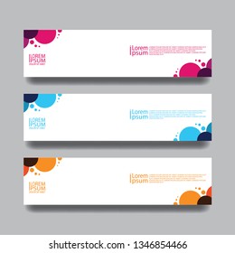 vektor banner template  abstrack geometric simple modern