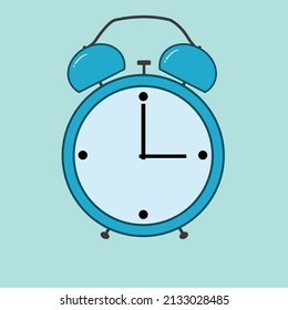 vektor blue alarm timer, use for icon, logo 