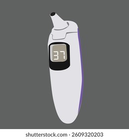vektor body temperature check tool.