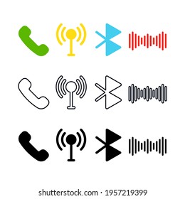 Vektor bundle for icon mobile app. website, computing