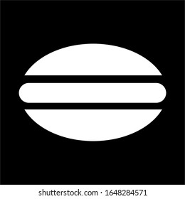 vektor burger flat design logo 