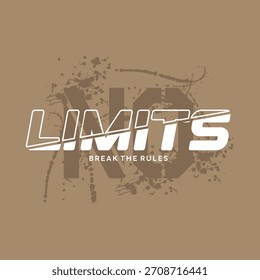 Vektor Desain No Limits Rompe Las Reglas
