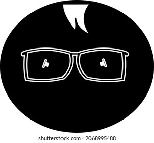 logotipo de diseño de vektor Gafas de sol emotipadas