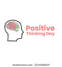 Vektor Design Positive Thinking Day 