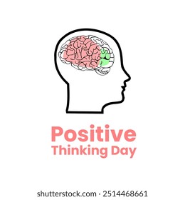 Vektor Design Positive Thinking Day 