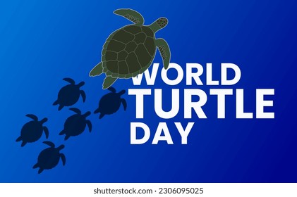 vektor design World Turtle Day, May 23