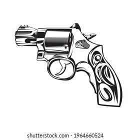Vektor gun Illustrator, weißer Hintergrund