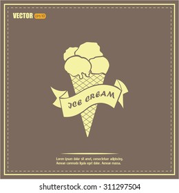 Vektor icon ice cream