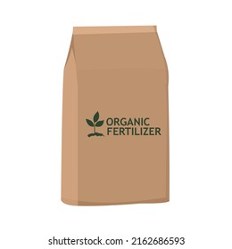 Vektor illustration fertilizer bag, rice sack, sand bag, agriculture product isolated on white background