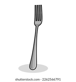 Vektor-Illustration von Fork auf weißem Hintergrund