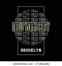 VEKTORGRAFIK AUF DEM THEMA NEW YORK CITY, TYPOGRAPHIE, T-SHIRT-GRAFIKEN, POSTER, PRINT, BANNER, FLYER, POSTCARD - VEKTOR