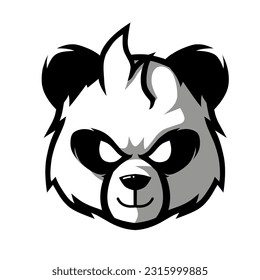 Vektor illustration panda with infinite design