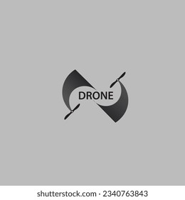 vektor ilustrasi logo dron eps 10