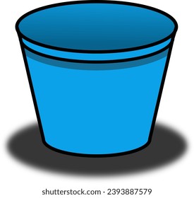 vektor image of bucket for design