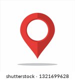 Vektor map pointer icon. GPS location symbol. Flat design style. Set