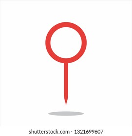 Vektor map pointer icon. GPS location symbol. Flat design style. Set