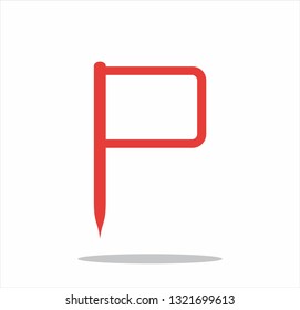 Vektor map pointer icon. GPS location symbol. Flat design style. Set