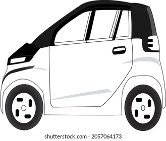 vektor mobil listrik sebuah kendaraan ramah lingkungan yang dikembangkan untuk menggantikan mobil dengan bahan bakar fosil, dan karena itu mobil ini dinamai mobil pintar svg