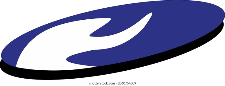 Vektor Oval Blue and Black