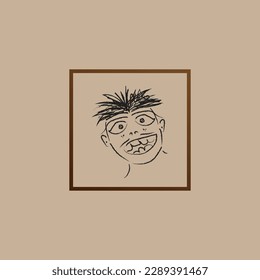 vektor potrait illustrator design, themes, templates, vektor abstract, picture, man illustration.