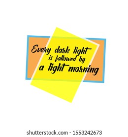 Vektor quotes with yellow background