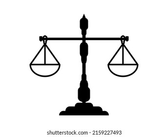 Vektor of Scale of Justice, kann für Symbol, Symbol, 