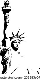 Vektor Statue of Liberty NYC 
