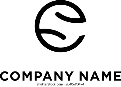 Vektor Stok Creative Minimal Cs Logo Icon Design