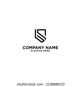 Vektor Stok Initial Bs Logo Design Initial Bs 