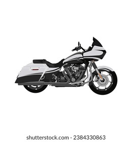 Vektor Stok Motorcycle Vector Realistic Illustration  