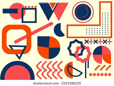 Vektor Stok Vector Flat Geometric Background Design