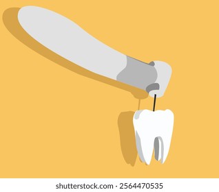 vektor teeth scaling, dental plaque removal for cleaning - tooth