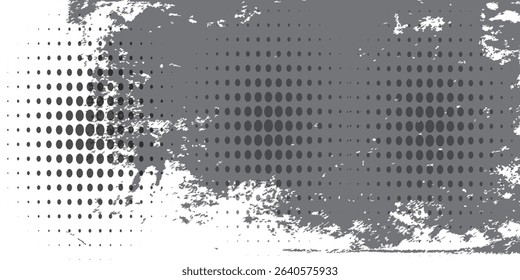 Vektor tekstur hitam dan putih kasar. Tekstur overlay tertekan. Latar belakang Grunge. Efek bertekstur abstrak. Ilustrasi Vektor