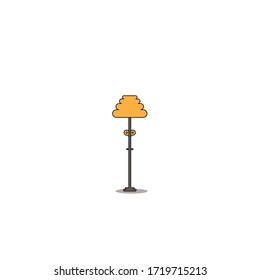 vektorial lamp for desk interior