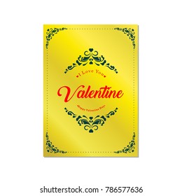 Velentines day's. Heart Love Icon Background. Modern Template Card Design. Valentine day theme and wedding party - Vector