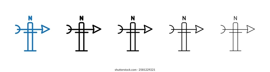 Veleta icon Outline vector logo for web ui