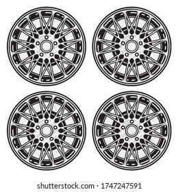 velg car vector design illustration
