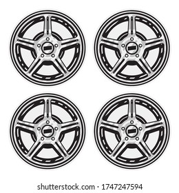 velg car vector design illustration