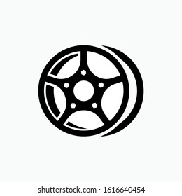 Velg Icon - Rim, Vehicles Elements Illustrations, Alloy Wheels Vector Sign and Trendy Symbol.