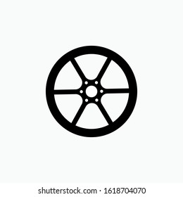 Velg Icon - Vehicles Elements Illustrations, Alloy Wheels Vector Sign & Trendy Symbol.