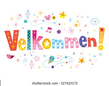 velkommen - welcome in Danish language 