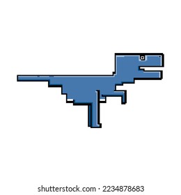 Velociraptor dinosaurs, Cute dinosaurs cartoon characters, Vector illustrations isolated.