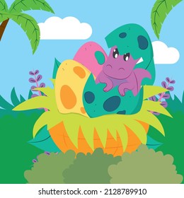 velociraptor egg card on nature