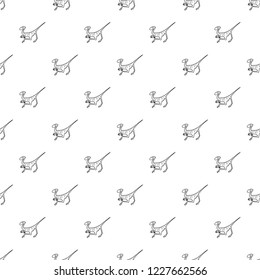 Velociraptor pattern vector seamless repeating for any web design