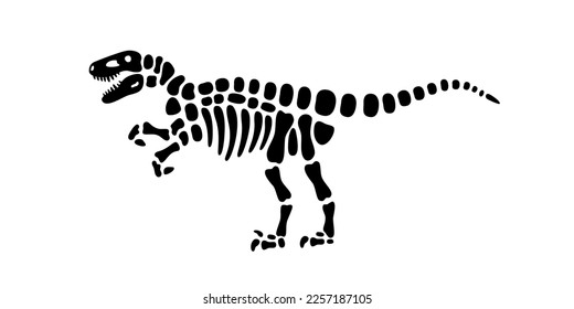 Esqueleto de Velociraptor. Partes del cuerpo de Velociraptor. Antiguo depredador peligroso. Raptor Jurásico. Paleontología y arqueología. Huesos de criatura prehistórica